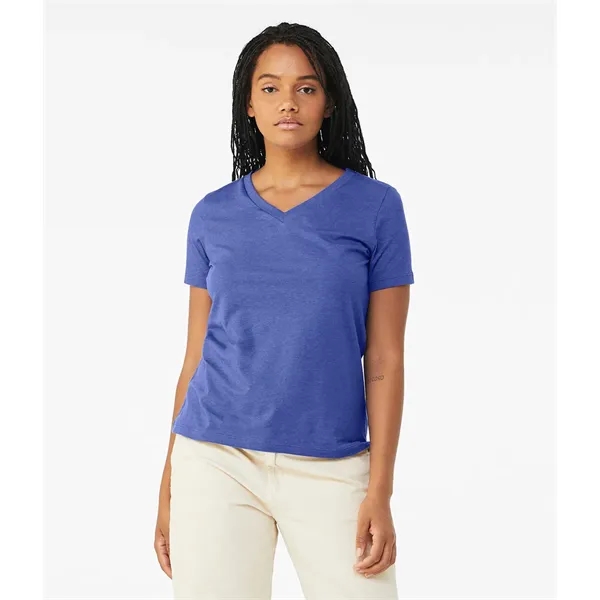 Bella+Canvas Womens Relaxed CVC Short Sleeve V-Neck Tee... from ASI 89380 Staton Corporate and Casual