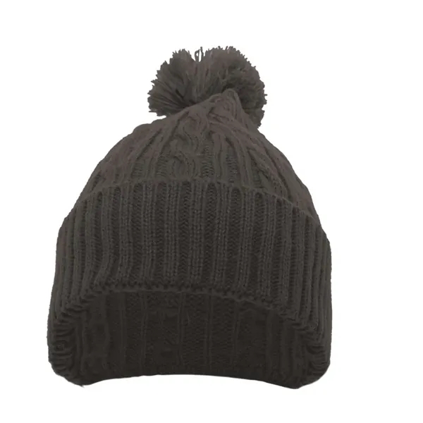 Cable Knit Pom-Pom Beanie... from ASI 89380 Staton Corporate and Casual