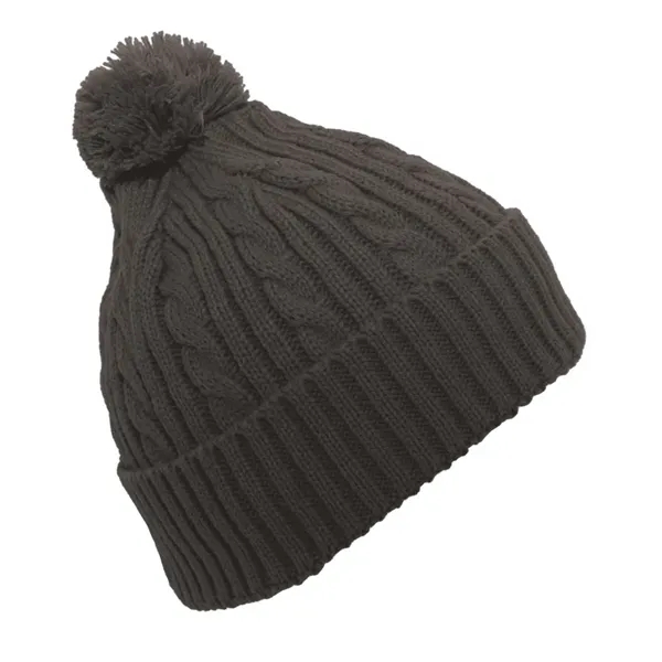 Cable Knit Pom-Pom Beanie... from ASI 89380 Staton Corporate and Casual