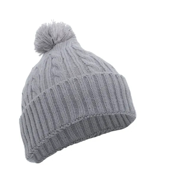 Cable Knit Pom-Pom Beanie... from ASI 89380 Staton Corporate and Casual