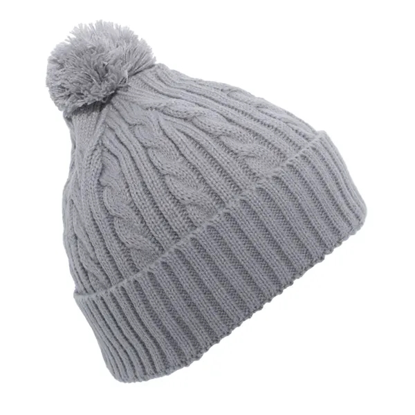 Cable Knit Pom-Pom Beanie... from ASI 89380 Staton Corporate and Casual