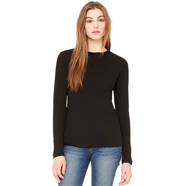 Women's jersey long sleeve tee with super soft baby jersey knit... from ASI 89380 Staton Corporate and Casual / Staton®