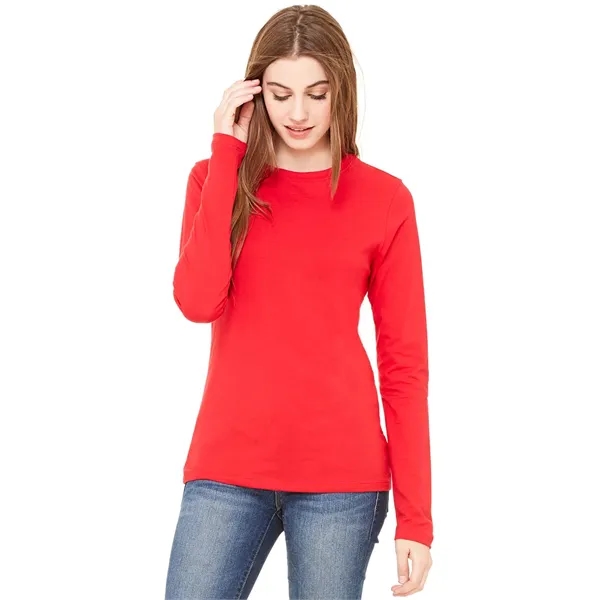 Women's jersey long sleeve tee with super soft baby jersey knit... from ASI 89380 Staton Corporate and Casual / Staton®