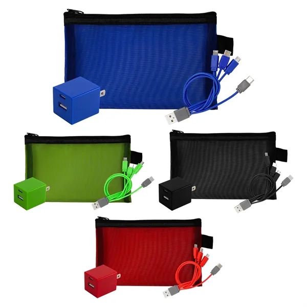 Large Recycled Mesh Wall & Cable Set... from ASI 30208 A P Specialties / AP Specialties