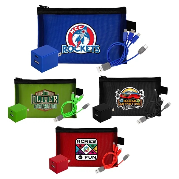 Large Recycled Mesh Wall & Cable Set... from ASI 30208 A P Specialties / AP Specialties