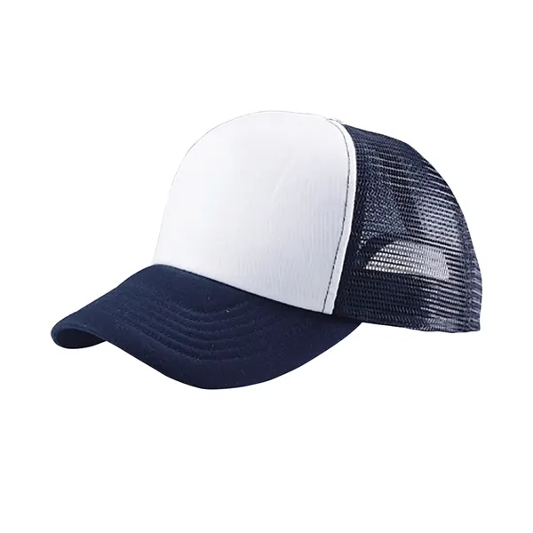 Mega Cap Summer Trucker Cap. Five panel. Blank Product.... from ASI 89380 Staton Corporate and Casual / Staton®