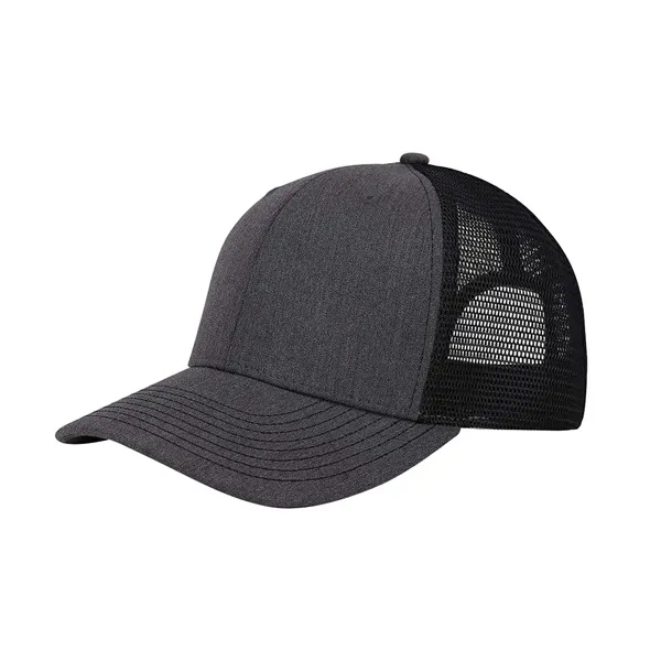 6 panel structured mid profile deluxe trucker cap with plastic adjustable... from ASI 89380 Staton Corporate and Casual / Staton®