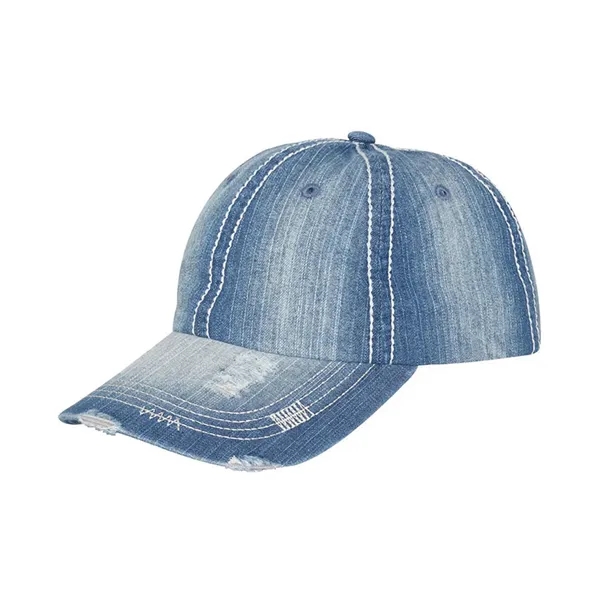 Low Profile Unstructured Distressed Heavy Washed Denim Cap. Blank Product.... from ASI 89380 Staton Corporate and Casual