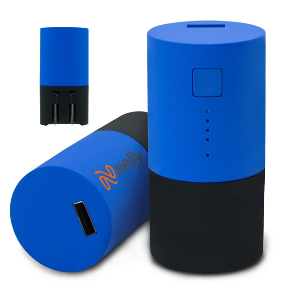 Charge & Go 2 in 1 Round Power bank... from ASI 93131 US Flash & Technologies LLC