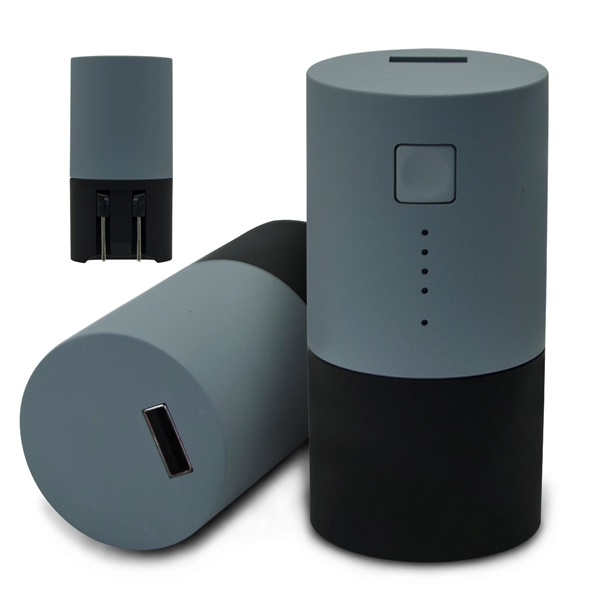 Charge & Go 2 in 1 Round Power bank... from ASI 93131 US Flash & Technologies LLC