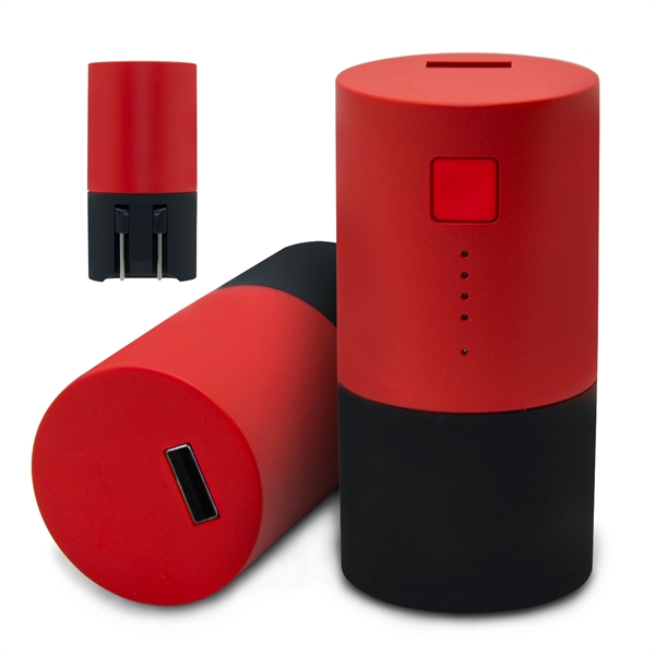 Charge & Go 2 in 1 Round Power bank... from ASI 93131 US Flash & Technologies LLC