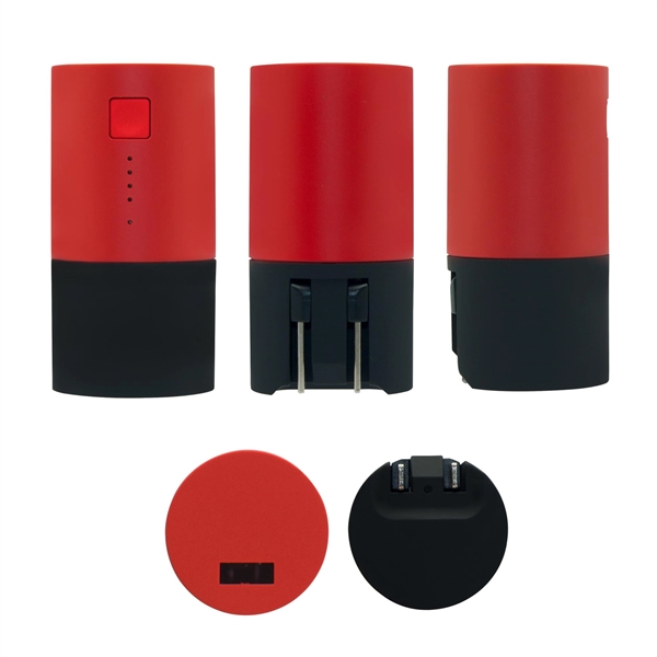 Charge & Go 2 in 1 Round Power bank... from ASI 93131 US Flash & Technologies LLC