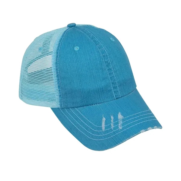 Mega Cap Low Profile Six Panel Herringbone Cotton Twill/Mesh Cap.... from ASI 89380 Staton Corporate and Casual / Staton®