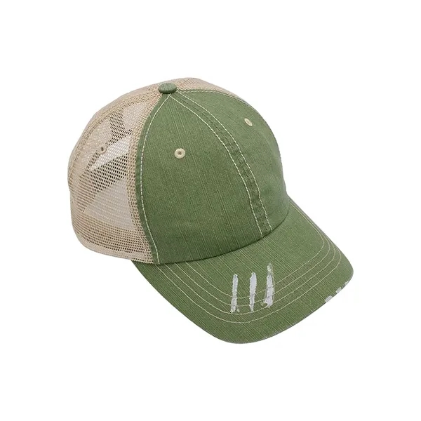 Mega Cap Low Profile Six Panel Herringbone Cotton Twill/Mesh Cap.... from ASI 89380 Staton Corporate and Casual / Staton®