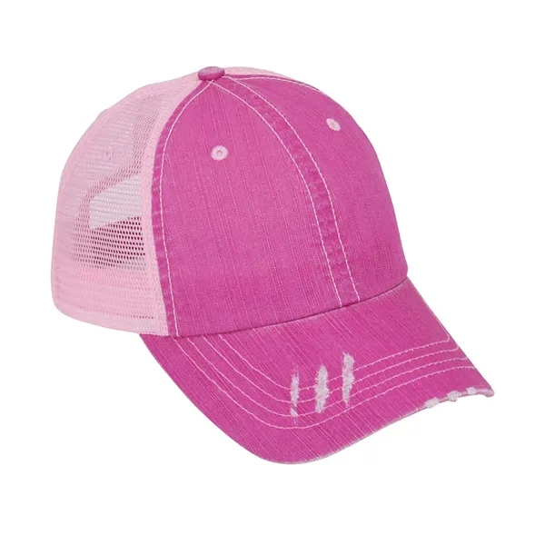 Mega Cap Low Profile Six Panel Herringbone Cotton Twill/Mesh Cap.... from ASI 89380 Staton Corporate and Casual / Staton®