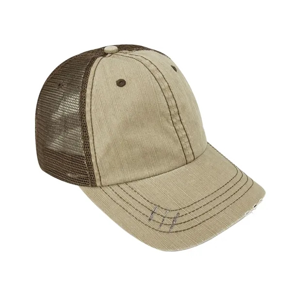 Mega Cap Low Profile Six Panel Herringbone Cotton Twill/Mesh Cap.... from ASI 89380 Staton Corporate and Casual / Staton®