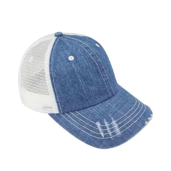 Low Profile Unstructured Denim Mesh Six Panel Cap.... from ASI 89380 Staton Corporate and Casual / Staton®