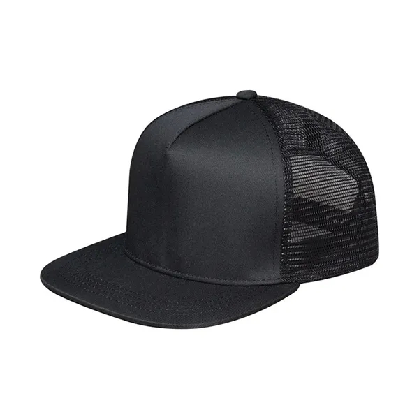 Mega Cap Flat Bill Snapback Trucker Cap. Five panel.... from ASI 89380 Staton Corporate and Casual