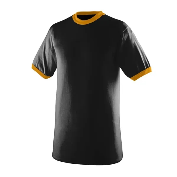 Crew neck ringer t-shirt with contrasting color neck and sleeve trim;... from ASI 89380 Staton Corporate and Casual / Staton®