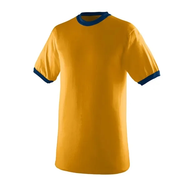 Crew neck ringer t-shirt with contrasting color neck and sleeve trim;... from ASI 89380 Staton Corporate and Casual / Staton®