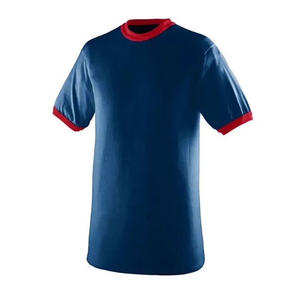 Crew neck ringer t-shirt with contrasting color neck and sleeve trim;... from ASI 89380 Staton Corporate and Casual / Staton®