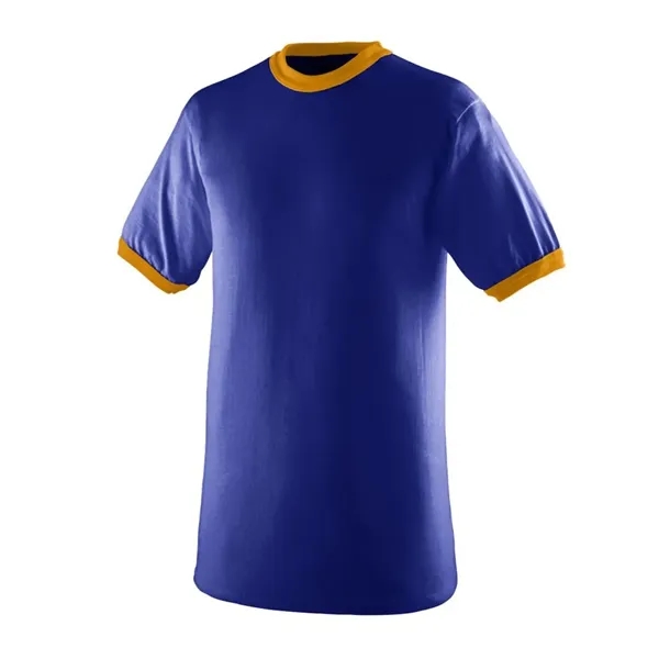 Crew neck ringer t-shirt with contrasting color neck and sleeve trim;... from ASI 89380 Staton Corporate and Casual / Staton®