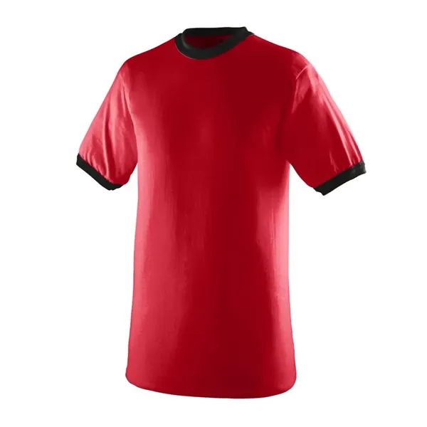 Crew neck ringer t-shirt with contrasting color neck and sleeve trim;... from ASI 89380 Staton Corporate and Casual / Staton®