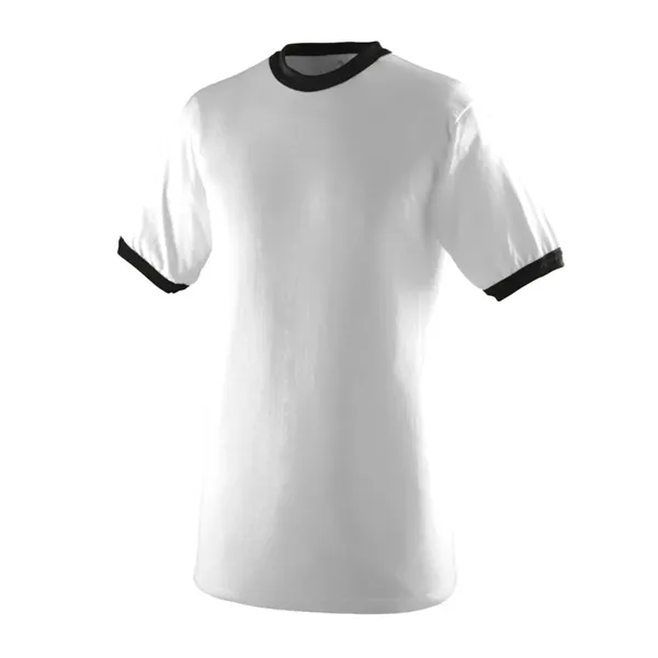 Crew neck ringer t-shirt with contrasting color neck and sleeve trim;... from ASI 89380 Staton Corporate and Casual / Staton®