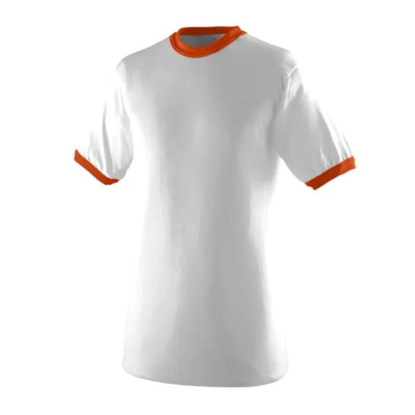 Crew neck ringer t-shirt with contrasting color neck and sleeve trim;... from ASI 89380 Staton Corporate and Casual / Staton®