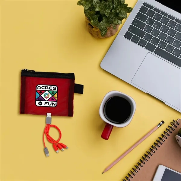 Recycled Mesh Cable Pouch... from ASI 30208 A P Specialties / AP Specialties