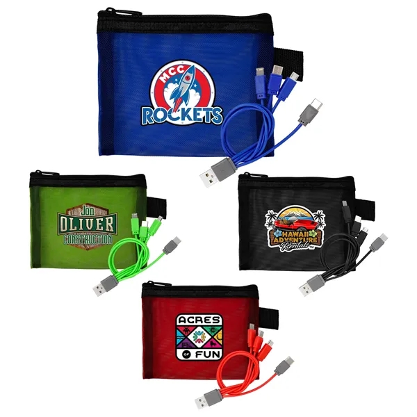 Recycled Mesh Cable Pouch... from ASI 30208 A P Specialties / AP Specialties