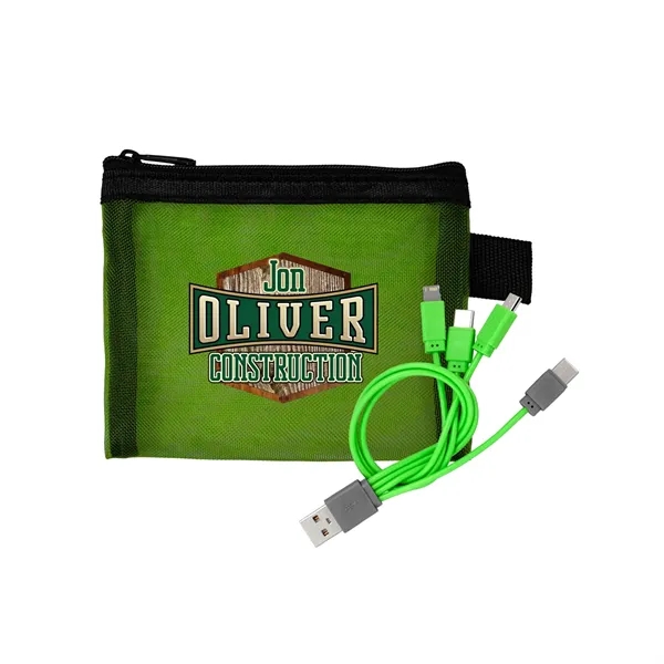 Recycled Mesh Cable Pouch... from ASI 30208 A P Specialties / AP Specialties