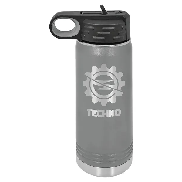 Polar Camel 20oz Stainless Steel Water Bottle. Screw on lid with... from ASI 74601 Calico