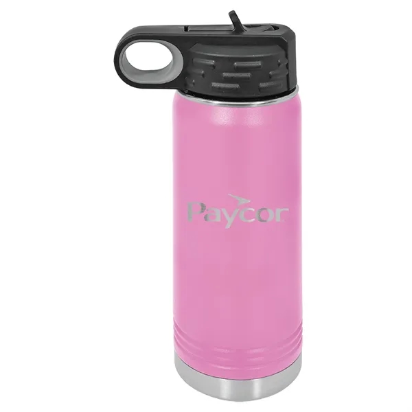 Polar Camel 20oz Stainless Steel Water Bottle. Screw on lid with... from ASI 74601 Calico