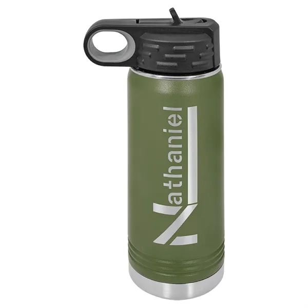 Polar Camel 20oz Stainless Steel Water Bottle. Screw on lid with... from ASI 74601 Calico