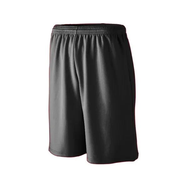 Longer length wicking mesh athletic shorts with a 9-inch inseam.... from ASI 89380 Staton Corporate and Casual / Staton®