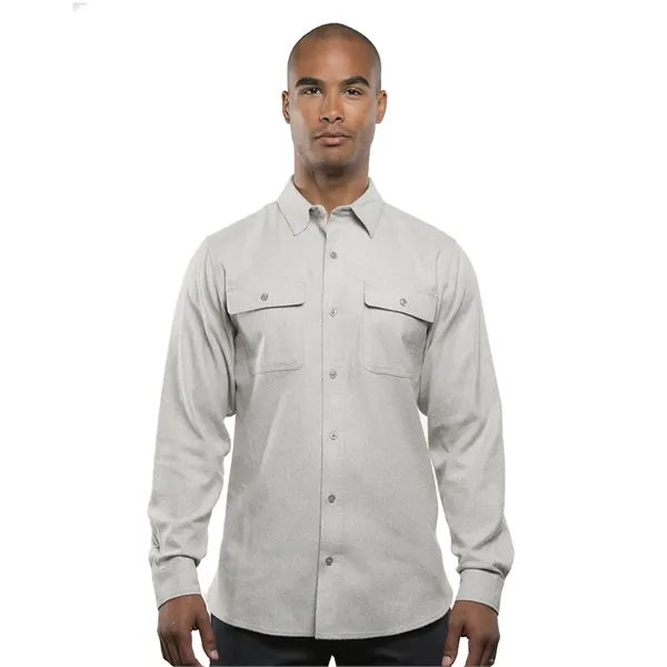 Men's Long Sleeve Solid Flannel. 5.4 ounce. 80% cotton/20% polyester.... from ASI 89380 Staton Corporate and Casual