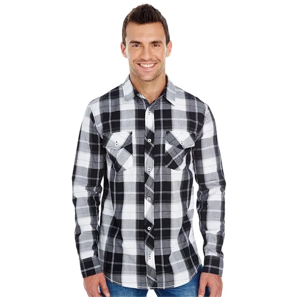 Mens Long Sleeve Plaid Woven... from ASI 89380 Staton Corporate and Casual