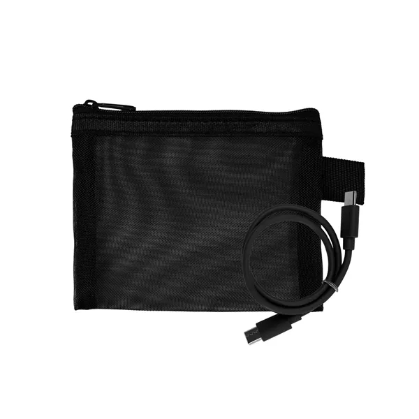 Recycled Mesh C to C Cable Pouch... from ASI 30208 A P Specialties / AP Specialties