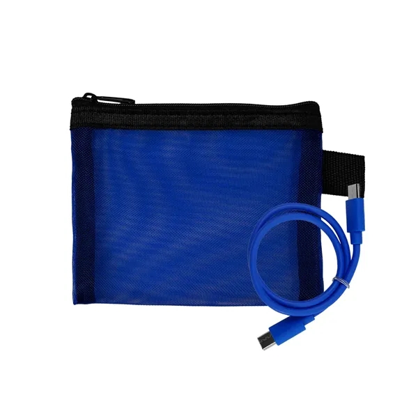 Recycled Mesh C to C Cable Pouch... from ASI 30208 A P Specialties / AP Specialties