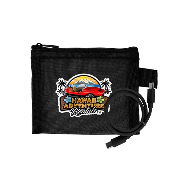 Recycled Mesh C to C Cable Pouch... from ASI 30208 A P Specialties / AP Specialties