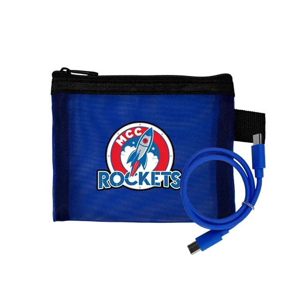 Recycled Mesh C to C Cable Pouch... from ASI 30208 A P Specialties / AP Specialties