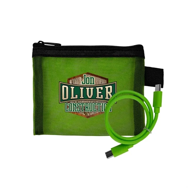 Recycled Mesh C to C Cable Pouch... from ASI 30208 A P Specialties / AP Specialties