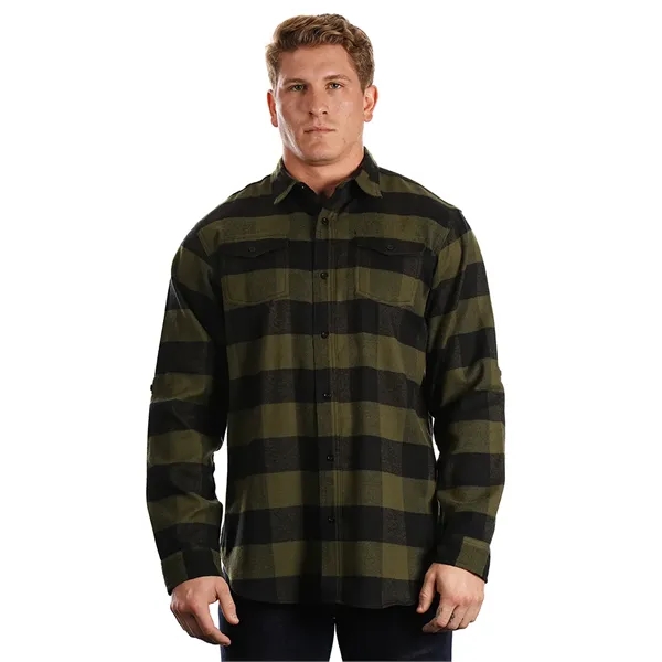 Burnside Men's Long Sleeve Plaid Flannel. 5.4 ounce.... from ASI 89380 Staton Corporate and Casual