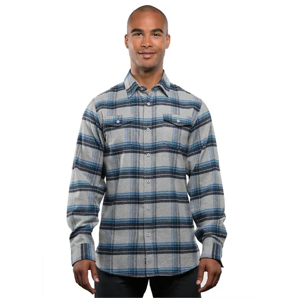 Burnside Men's Long Sleeve Plaid Flannel. 5.4 ounce.... from ASI 89380 Staton Corporate and Casual