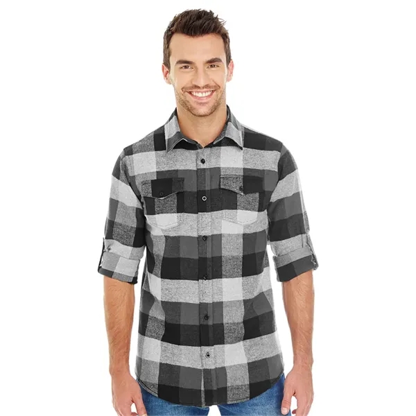 Burnside Men's Long Sleeve Plaid Flannel. 5.4 ounce.... from ASI 89380 Staton Corporate and Casual