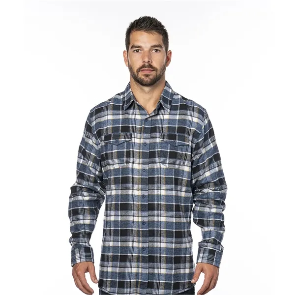 Burnside Men's Long Sleeve Plaid Flannel. 5.4 ounce.... from ASI 89380 Staton Corporate and Casual