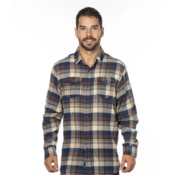 Burnside Men's Long Sleeve Plaid Flannel. 5.4 ounce.... from ASI 89380 Staton Corporate and Casual