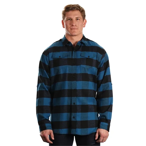 Burnside Men's Long Sleeve Plaid Flannel. 5.4 ounce.... from ASI 89380 Staton Corporate and Casual