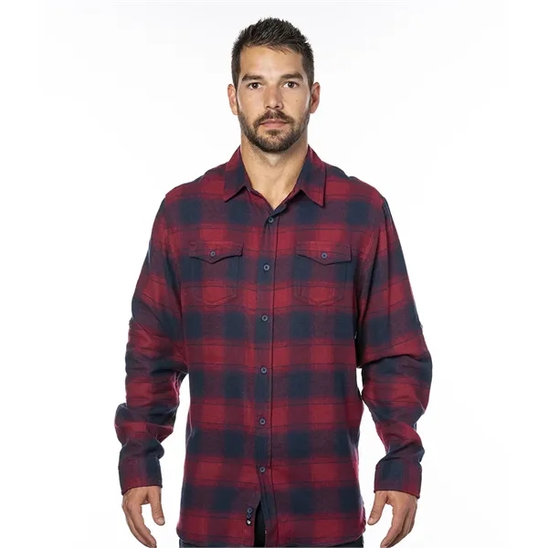 Burnside Men's Long Sleeve Plaid Flannel. 5.4 ounce.... from ASI 89380 Staton Corporate and Casual